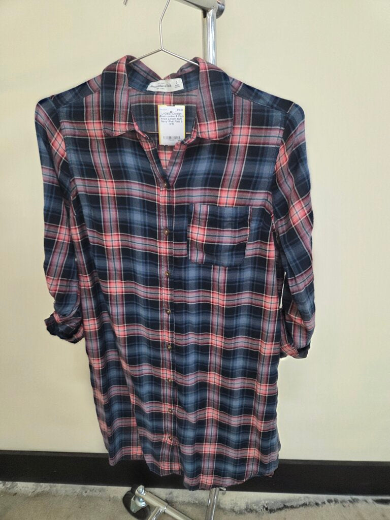 Abercrombie & Fitch knee length plaid dress girls 8/10