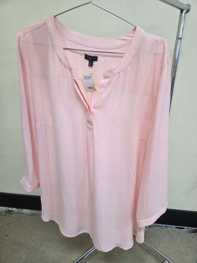 Talbots pink long sleeve top