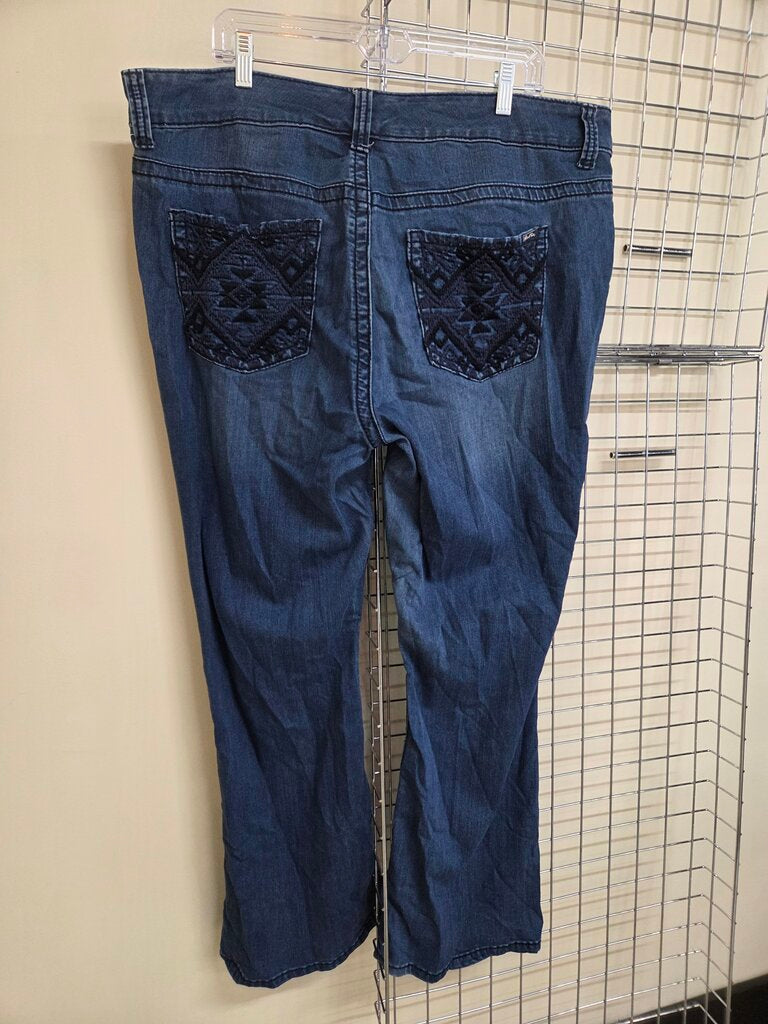Melissa McCarthy Denim Jeans sz 18