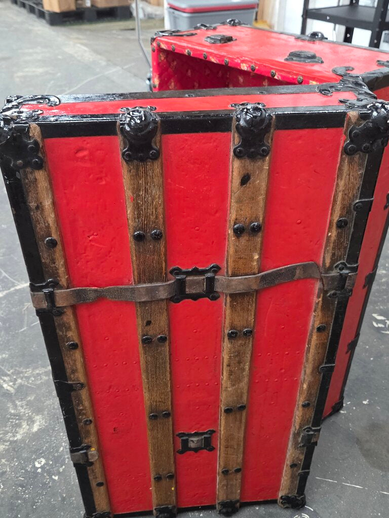 Painted Red Trunk