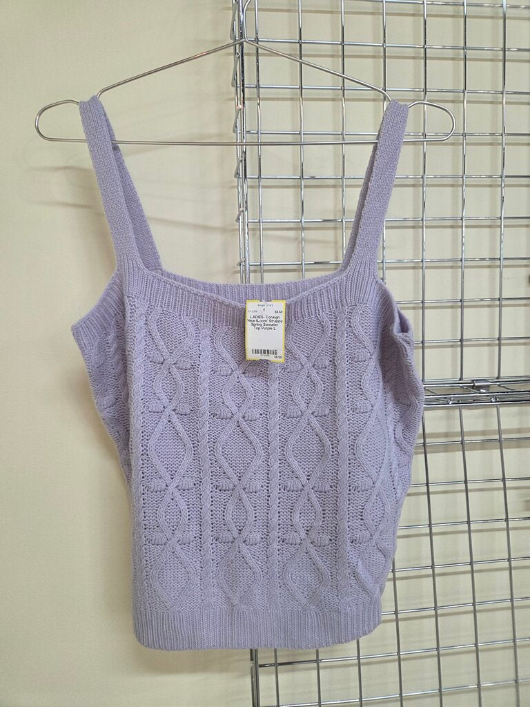 'HeartLoom' Strappy Spring Sweater Top