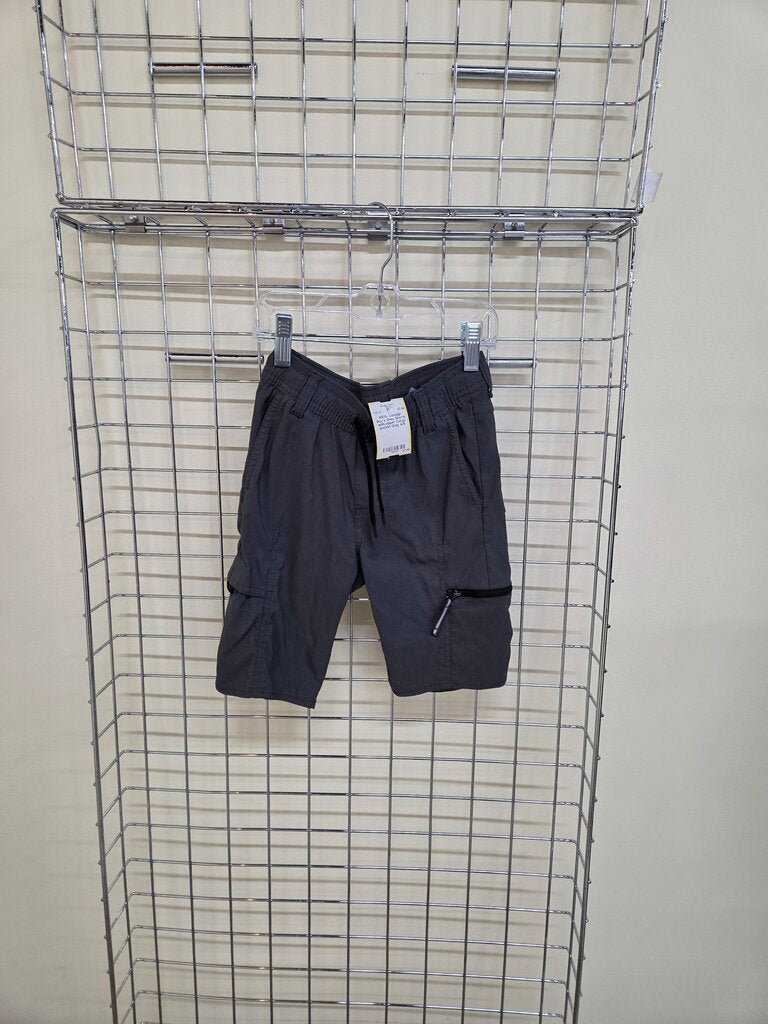 Boy's Grey Shorts with zipper Cargo pocket