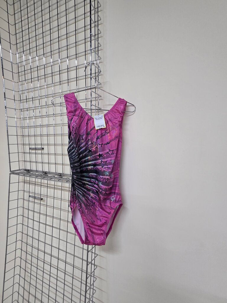 Girls Pink Gymnastic Bodysuit