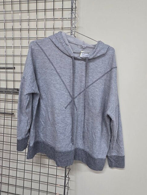 Women's Casual Grey hooded sweatshirt sz L