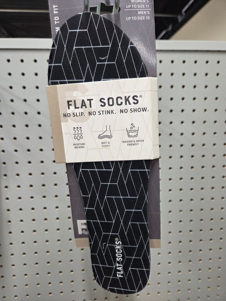 Womens's Men's "Trim To Fit" Flat Socks