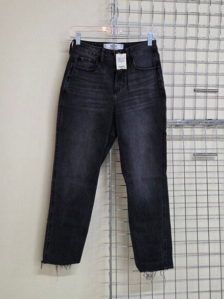 Women's Hollister Curvy High-Rise Mom Black Jeans sz 1R