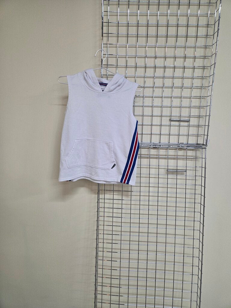 Kid's White Brooklyn Cloth White hooded Tank