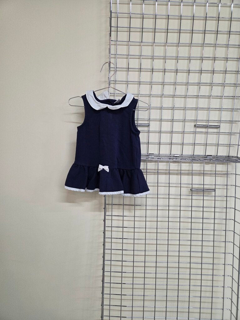 Girls Gymboree Sleeveless Navy Dress