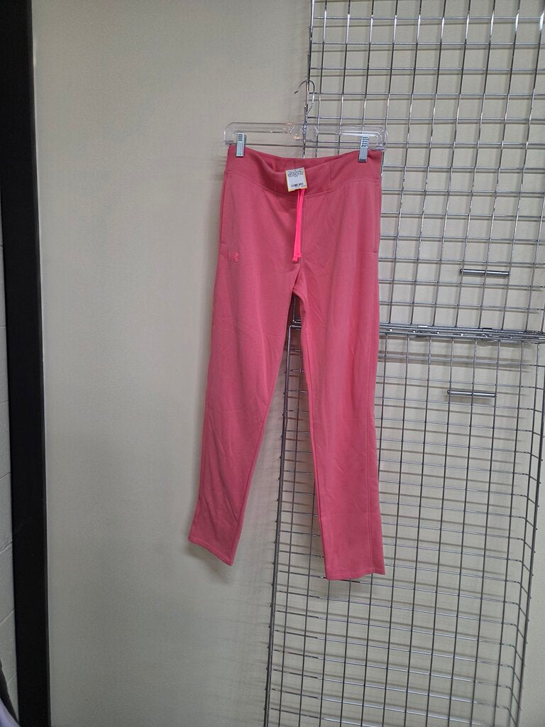 Girl's Pink Under Armour Sweat Pants YLG