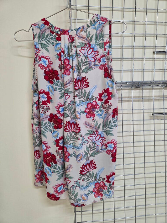 Kenar Flower Blouse Tank sz M