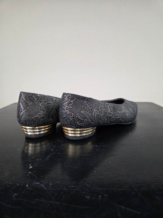 Art effects Lace Patterned Heeled Pointed toes Dress shoes
