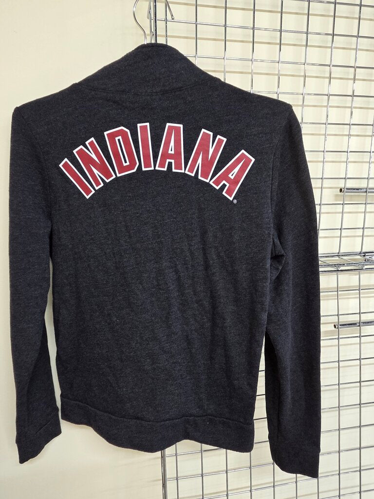 PINK Indiana Hoosier Half Zipper Long Sleeve Shirt XS