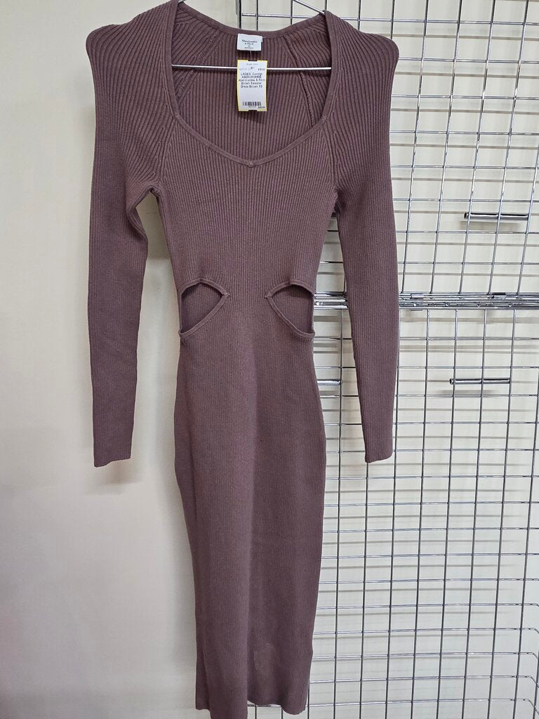 Abercrombie & Fitch Brown Sweater Dress