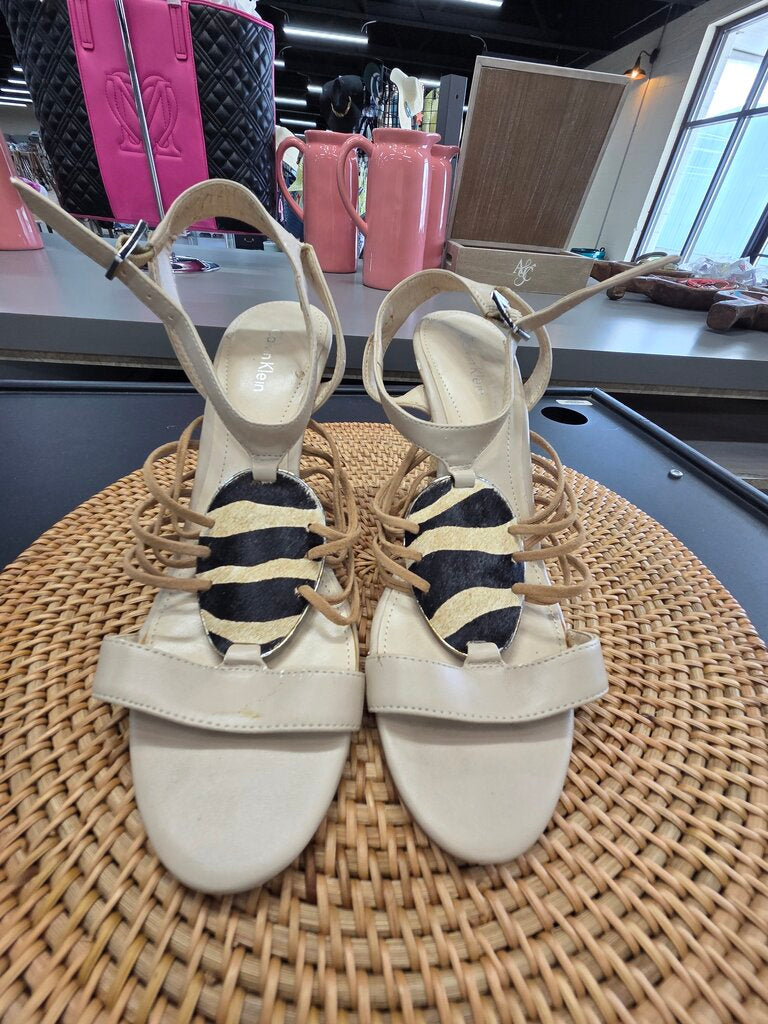 Calvin Klein Wedge Open Toe Shoe sz 7