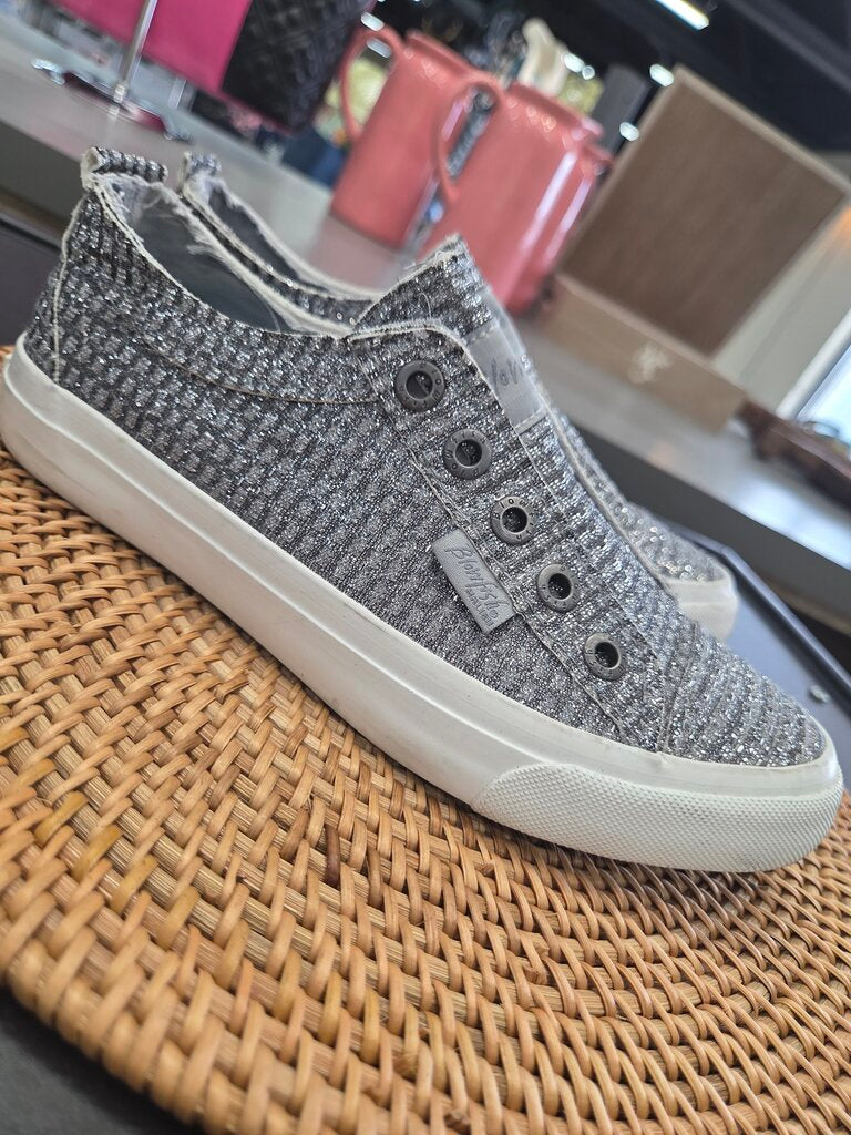 Blowfish Malibu Silver Glitter Shoes