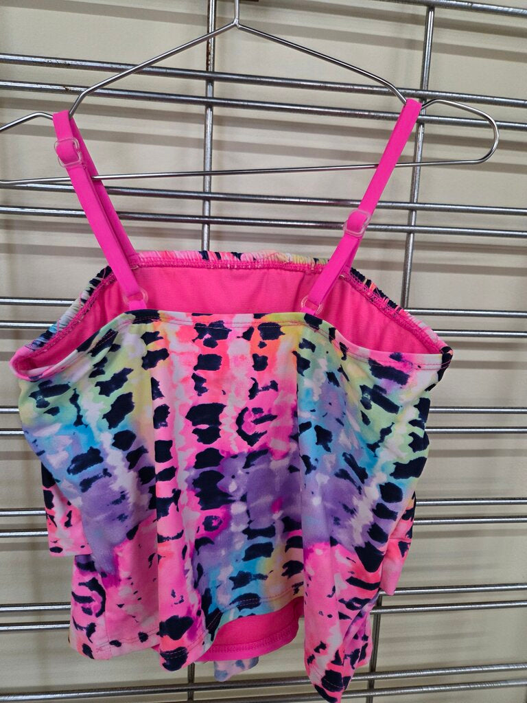 Girls 'Wonder Nation' Bathing Suit Top w/ Ruffles 6x