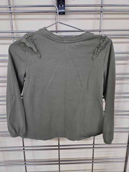 Girl's Cat & Jack l/s Knit Top with Ruffles