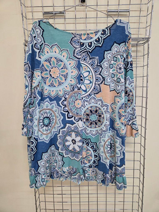 3/4 Ruffle Sleeve Boho Chic with Ruffle
