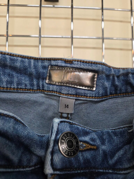 Womens KUT High Rise Cigarette Leg Jeans sz 14