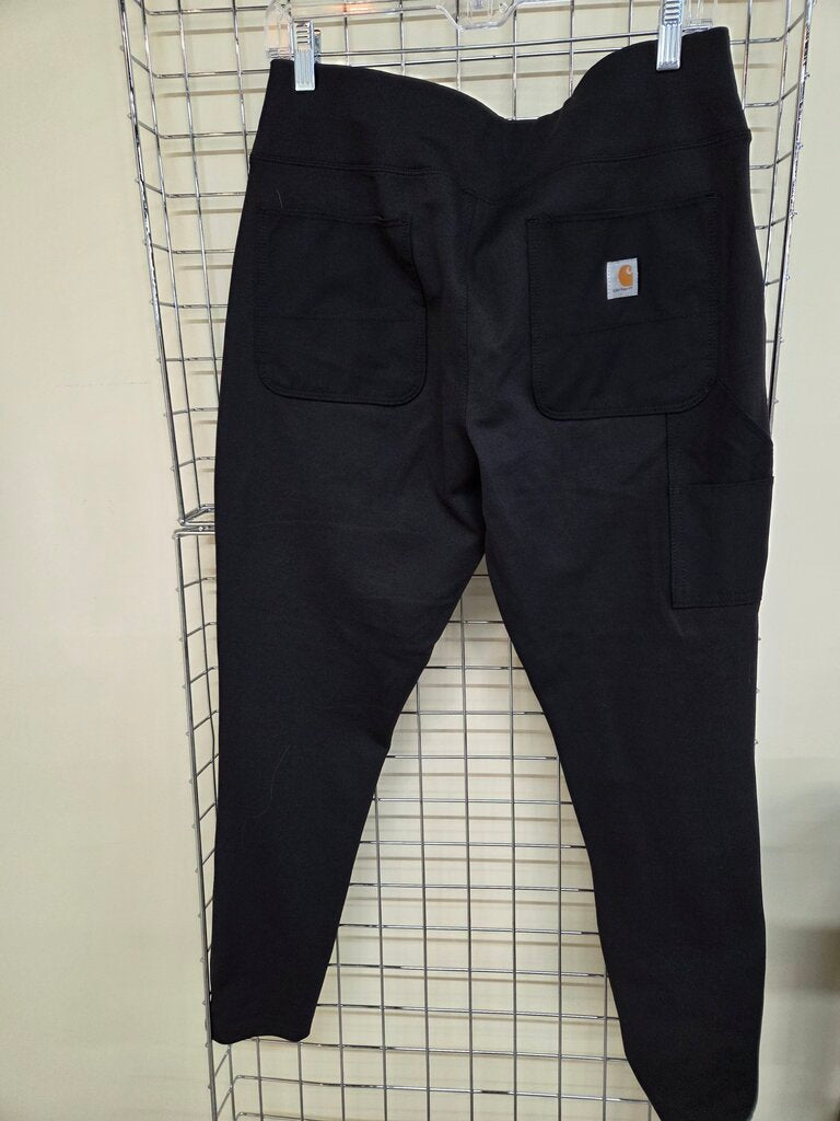 Womens Carhartt Fitted Force Black Pants sz L