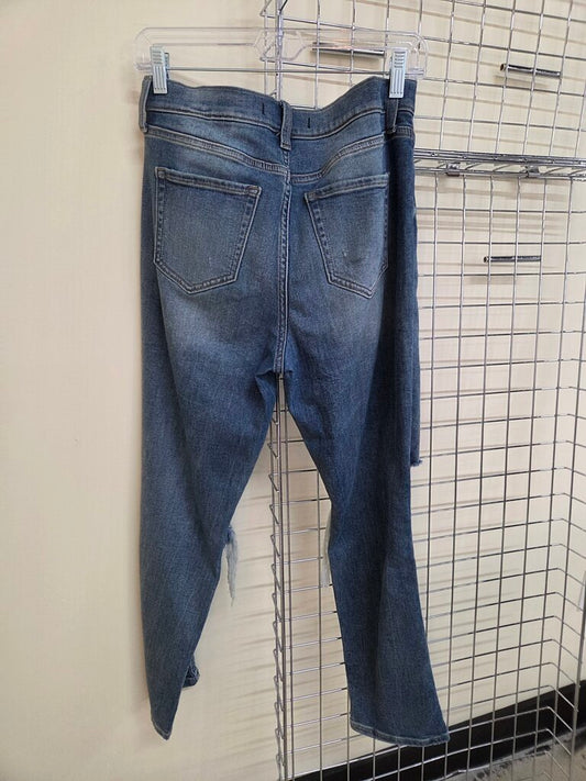 'Eunina' Super High Rise Boyfriend Denim Jeans, Distressed Sz 7/28