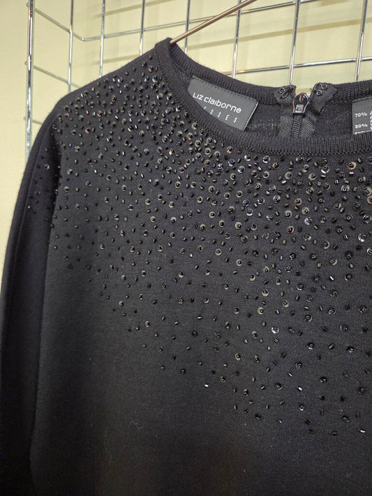 Liz Claiborne Dress w/ Beaded Embellishment sz S