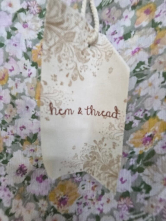 NWT 'Hem & Thread' Long Floral Summer Skirt Sz S