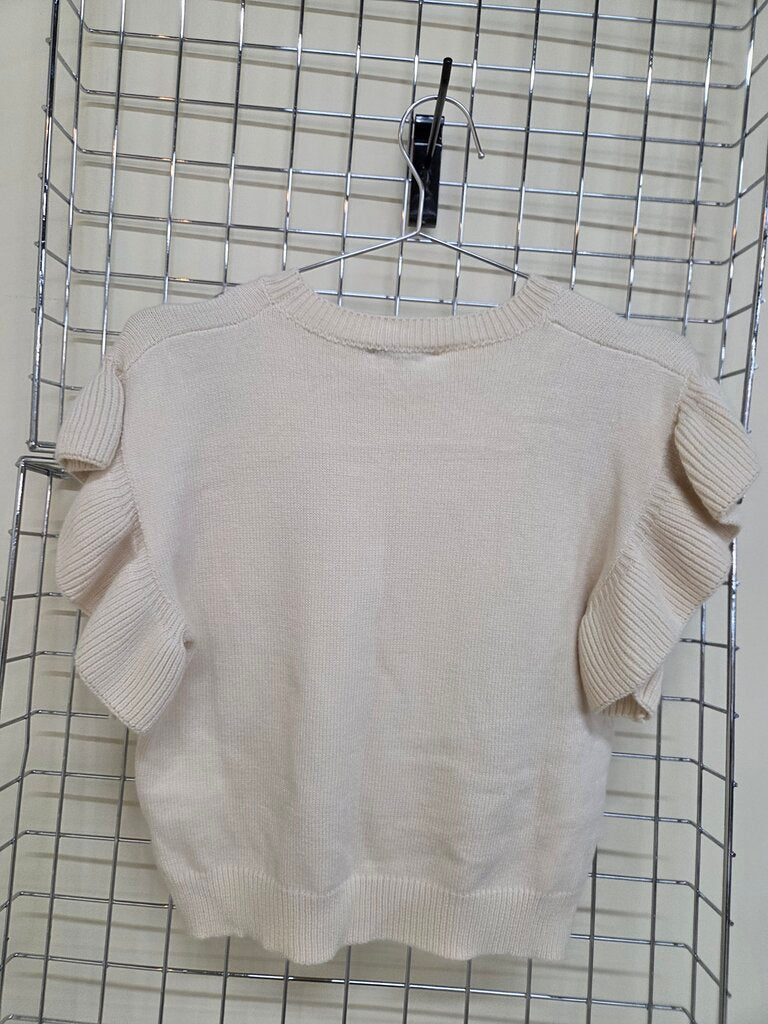 NWT 'Gilli' Flutter Sleeve Sweater with Floral sz S