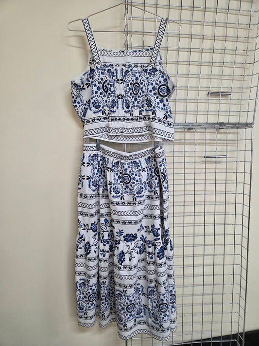 Lane Bryant medallion tiles print 2 Piece Dess 14/16