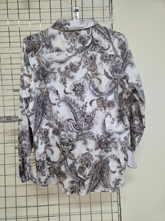 Chaps 'No Iron' L/S Paisley Print Button Up Shirt