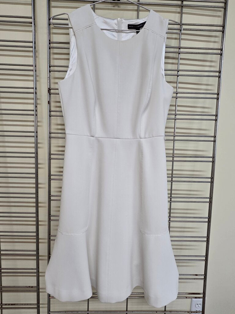 White Black Market Sleeveless Sheath Dress w/belt loops, No Belt included