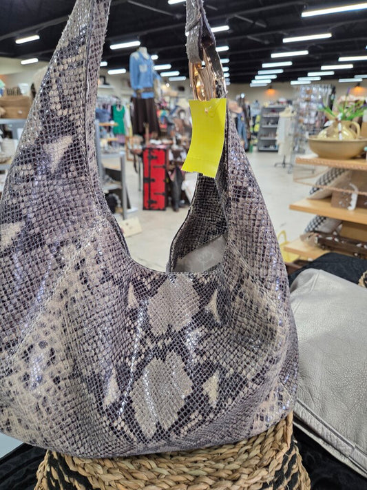 Michael Kors Fulton Large Python-Embossed Leather Hobo Bag- Python/Snakeskin