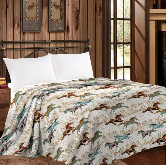 Queen Size Fleece Horse blanket