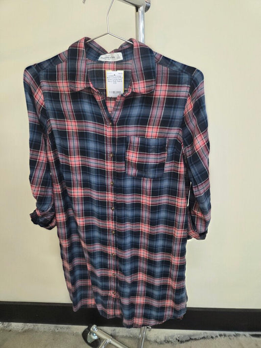 Abercrombie & Fitch knee length plaid dress girls 8/10