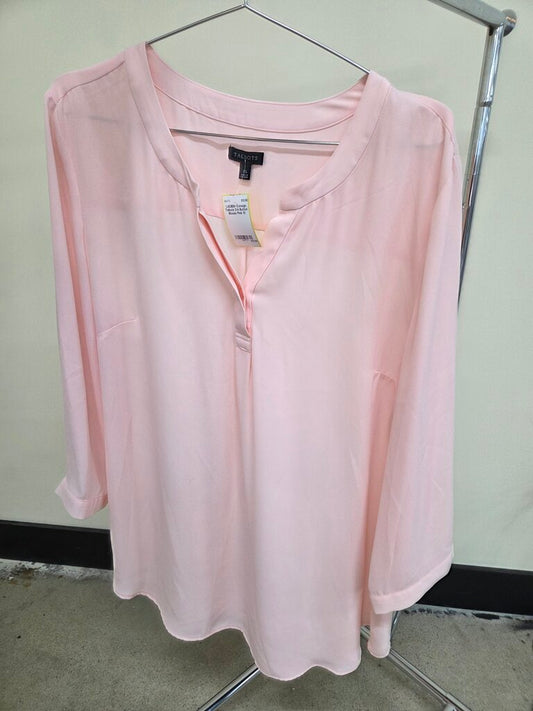 Talbots pink long sleeve top
