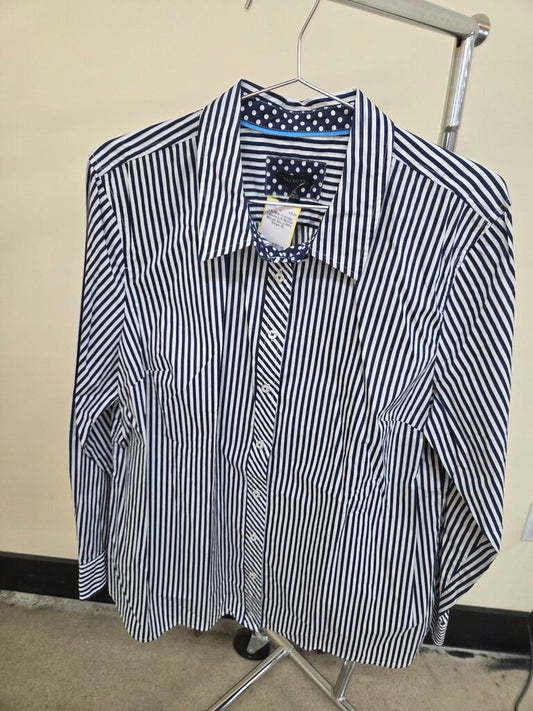 Talbots striped long sleeve shirt