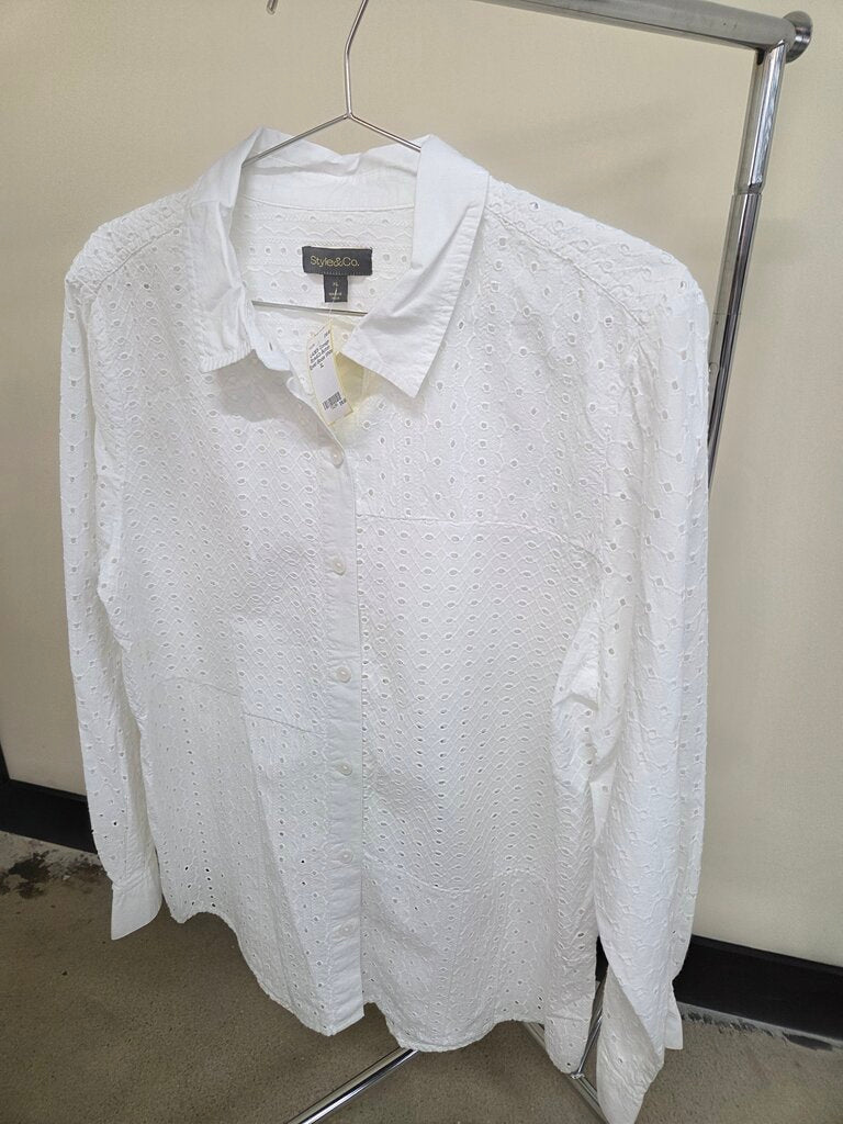 Style & Co Button up blouse