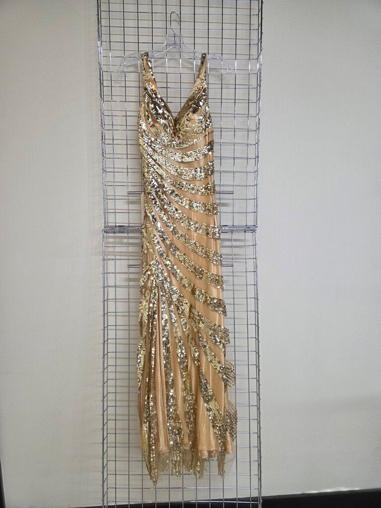 Ray Ann Gold Formal Dress