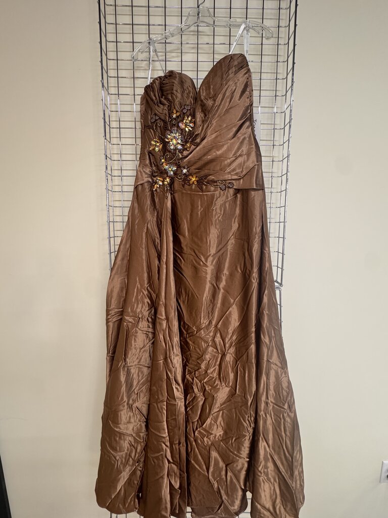 LONG SATIN FORMAL GOWN
