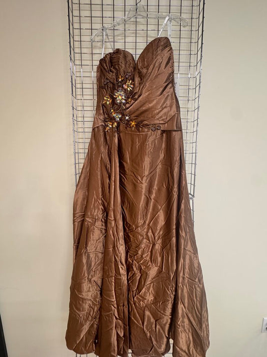 LONG SATIN FORMAL GOWN
