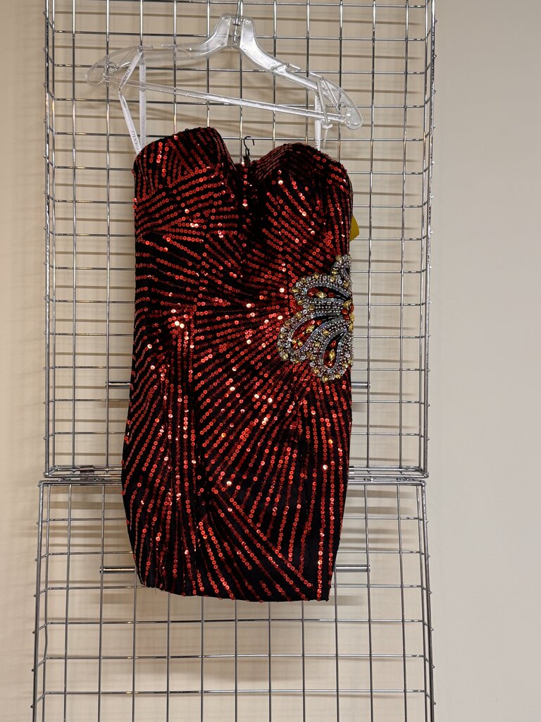 SHORT SEQUIN DRESS