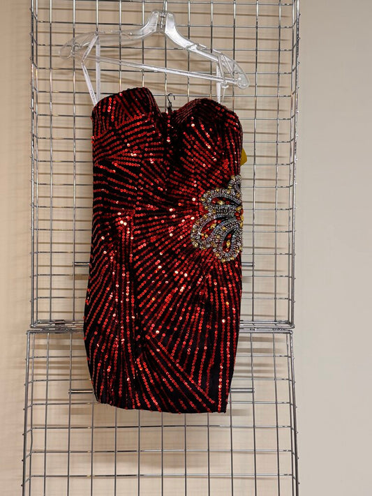 SHORT SEQUIN DRESS
