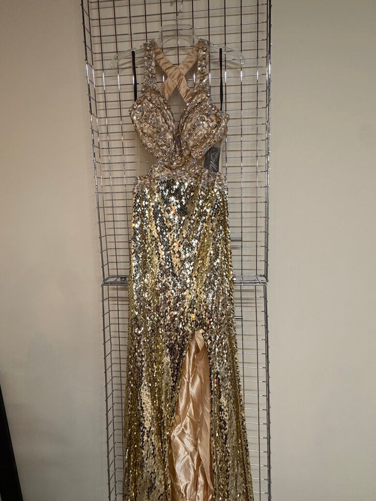 LONG SEQUIN DRESS