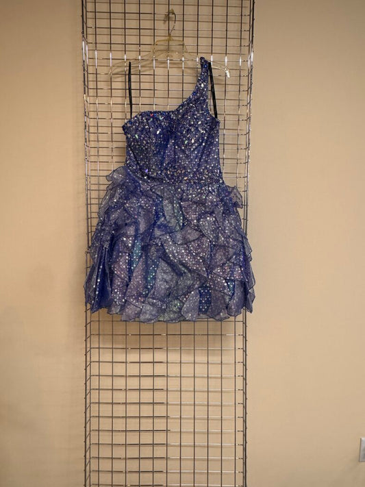 SHORT BLUE FORMAL DRESS
