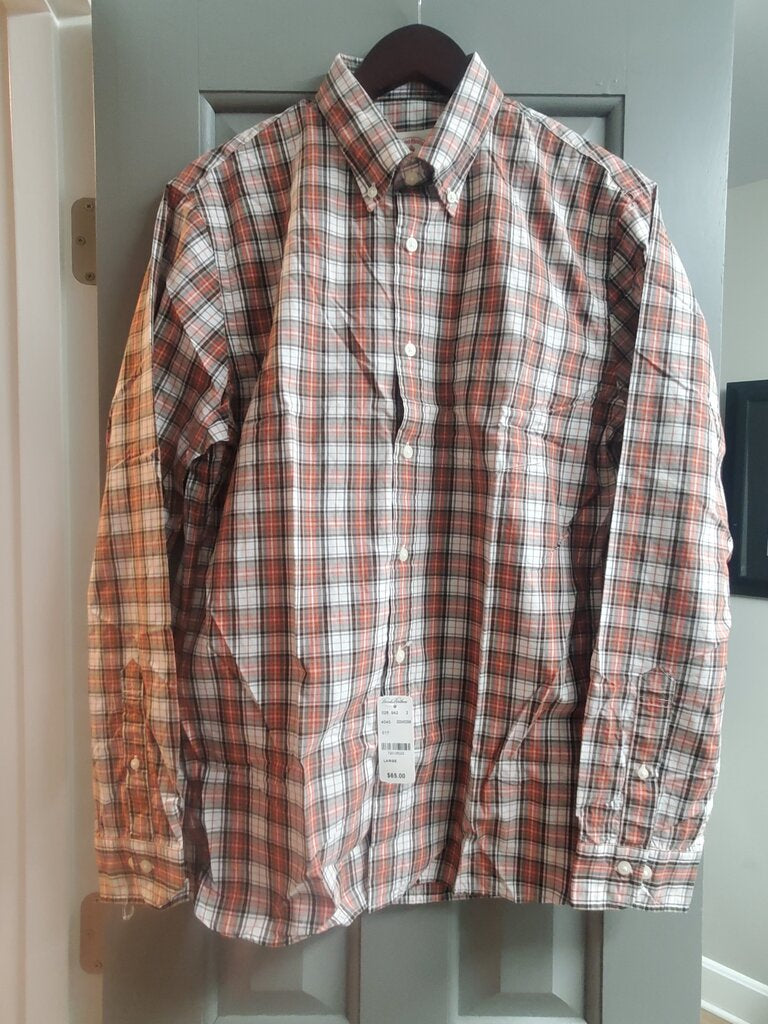 Brooks Brothers NWT Plaid Button Up