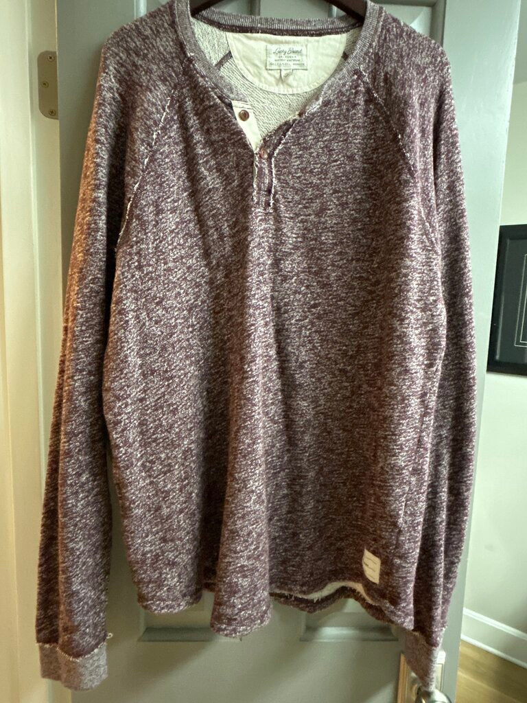 Lucky Brand Knit Vintage Look Long Sleeve Shirt