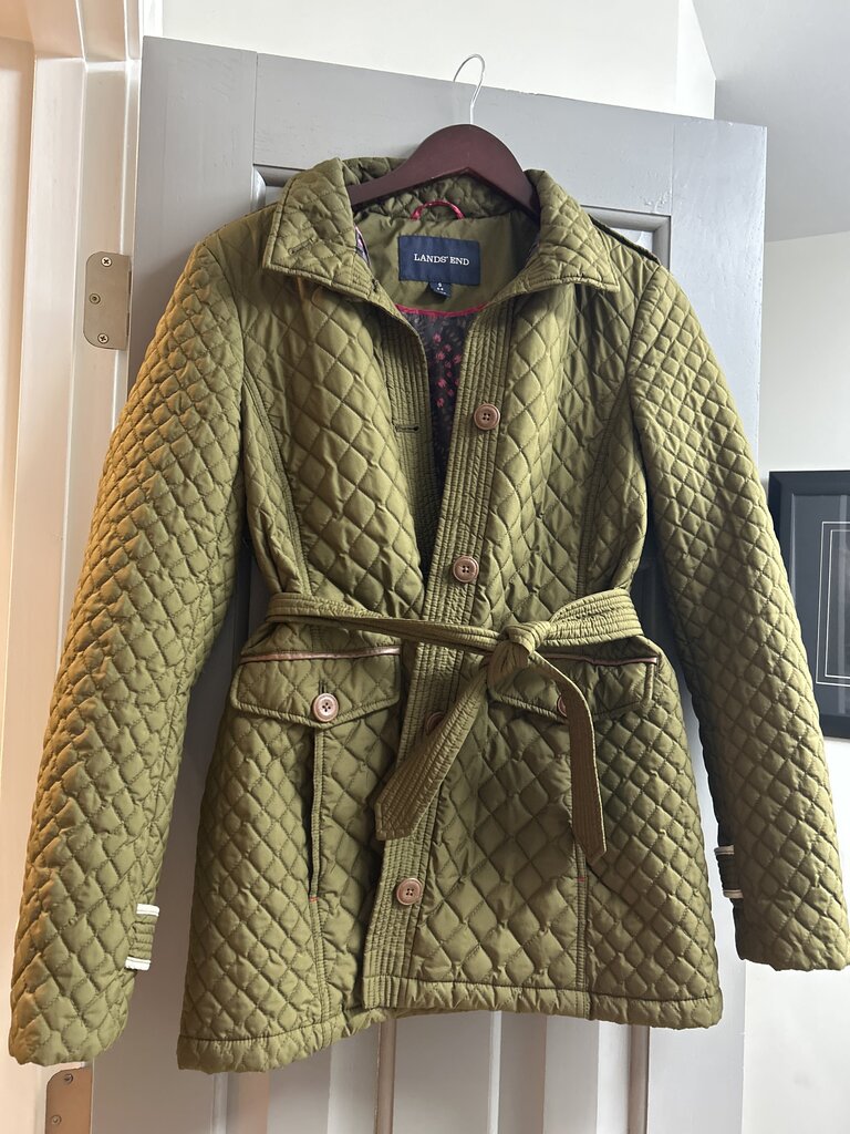Lands End Quilted Jacket sz S