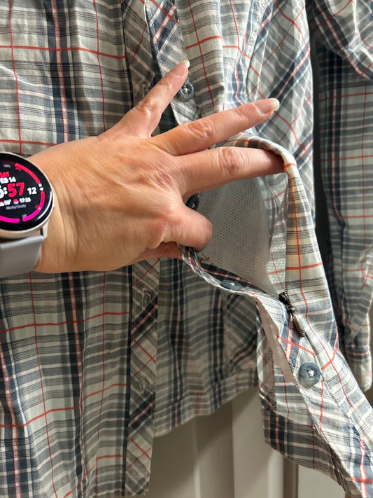 Columbia plaid long sleeve shirt