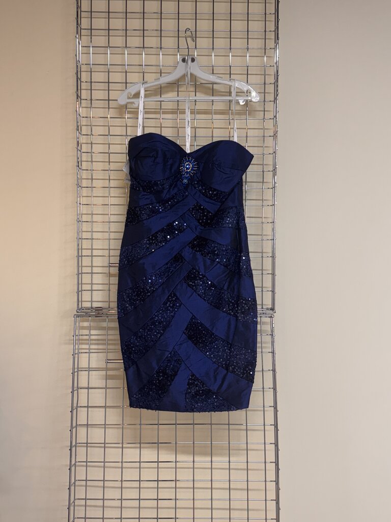 Short Navy Formal Dress