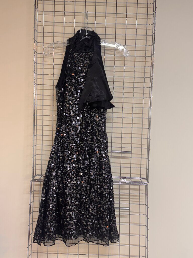 SHORT SEQUIN BLACK FORMAL